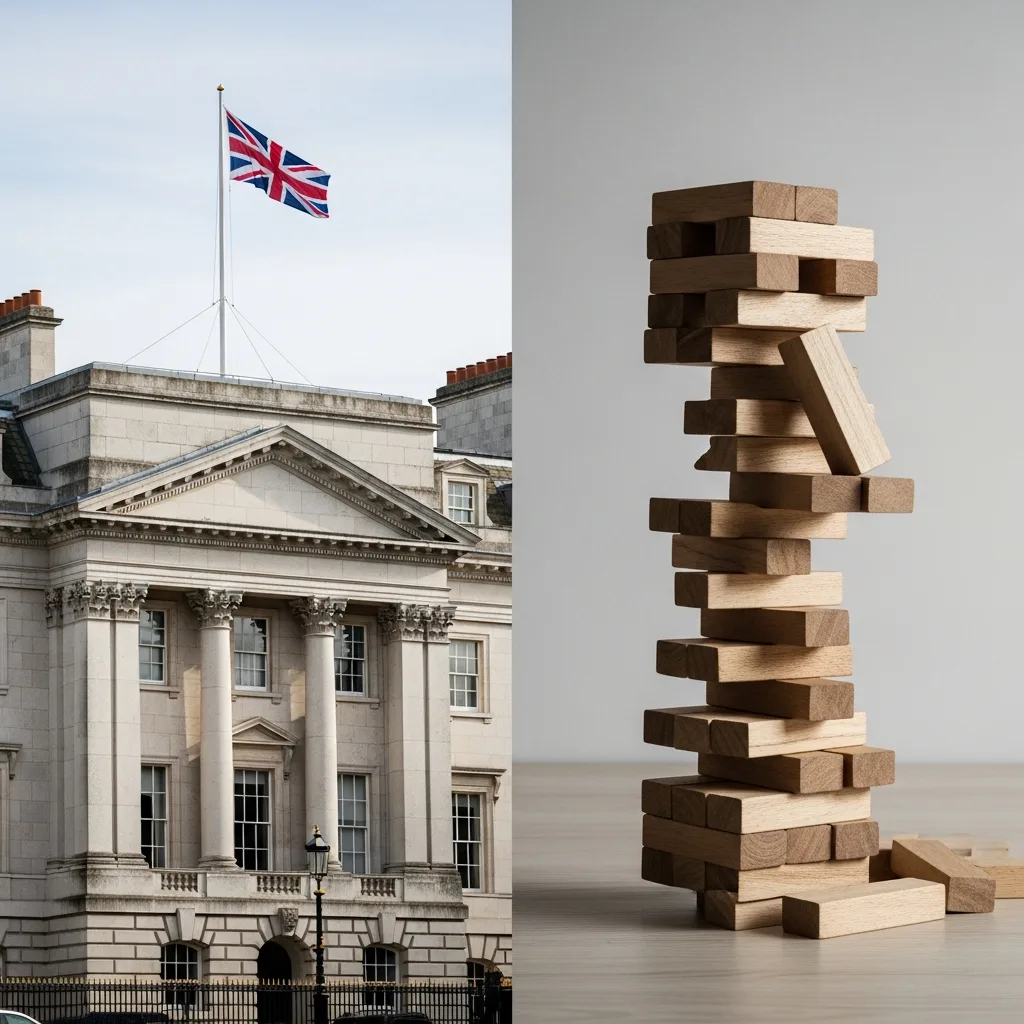 Visual metaphor for stability in the UK Forex prop firm market, potentially showing strong foundations or a solid structure.