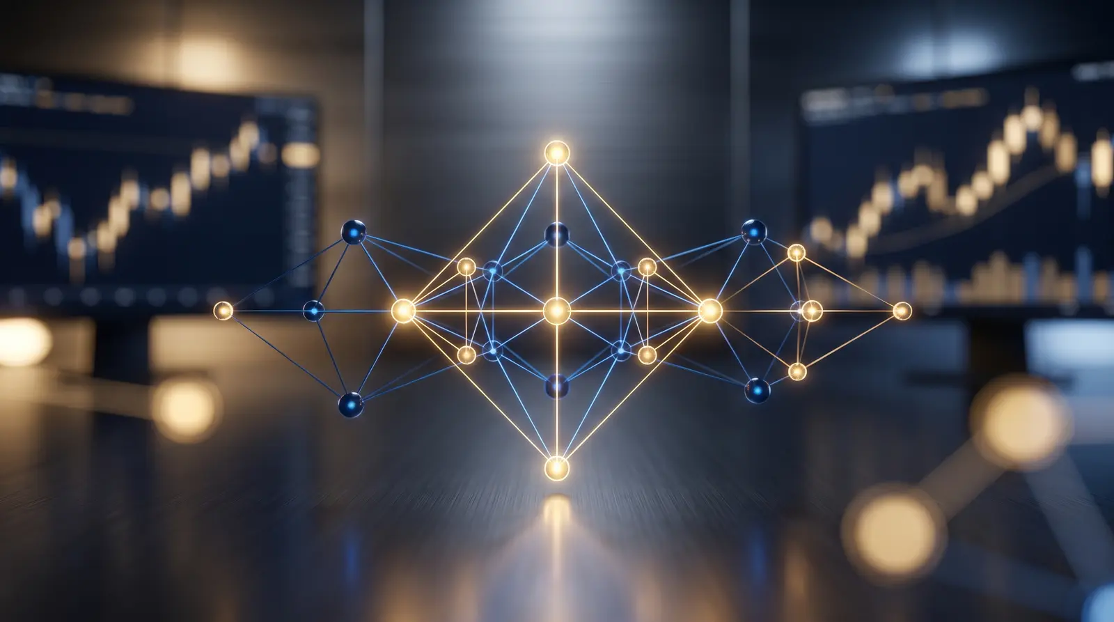 Conceptual visualization representing futures risk management, drawdowns, and loss limits in a simulated environment.