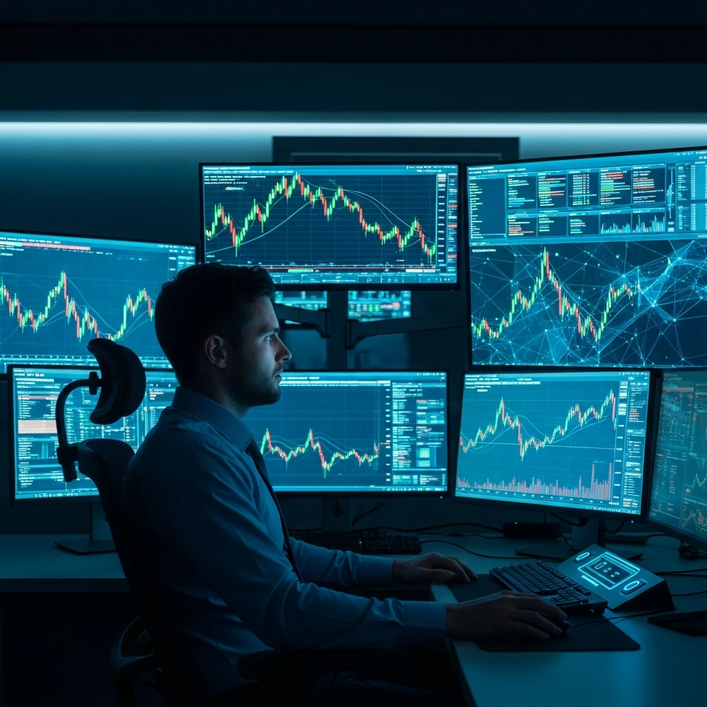 A detailed futures trading command center displaying commissions and fees.