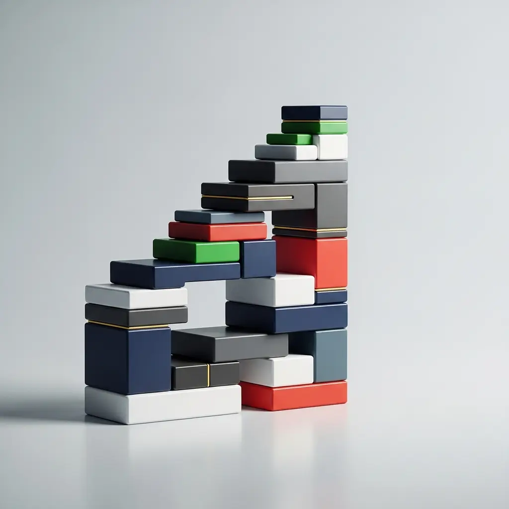 Blocks being stacked, symbolizing combining MyFundedFutures discount code offers
