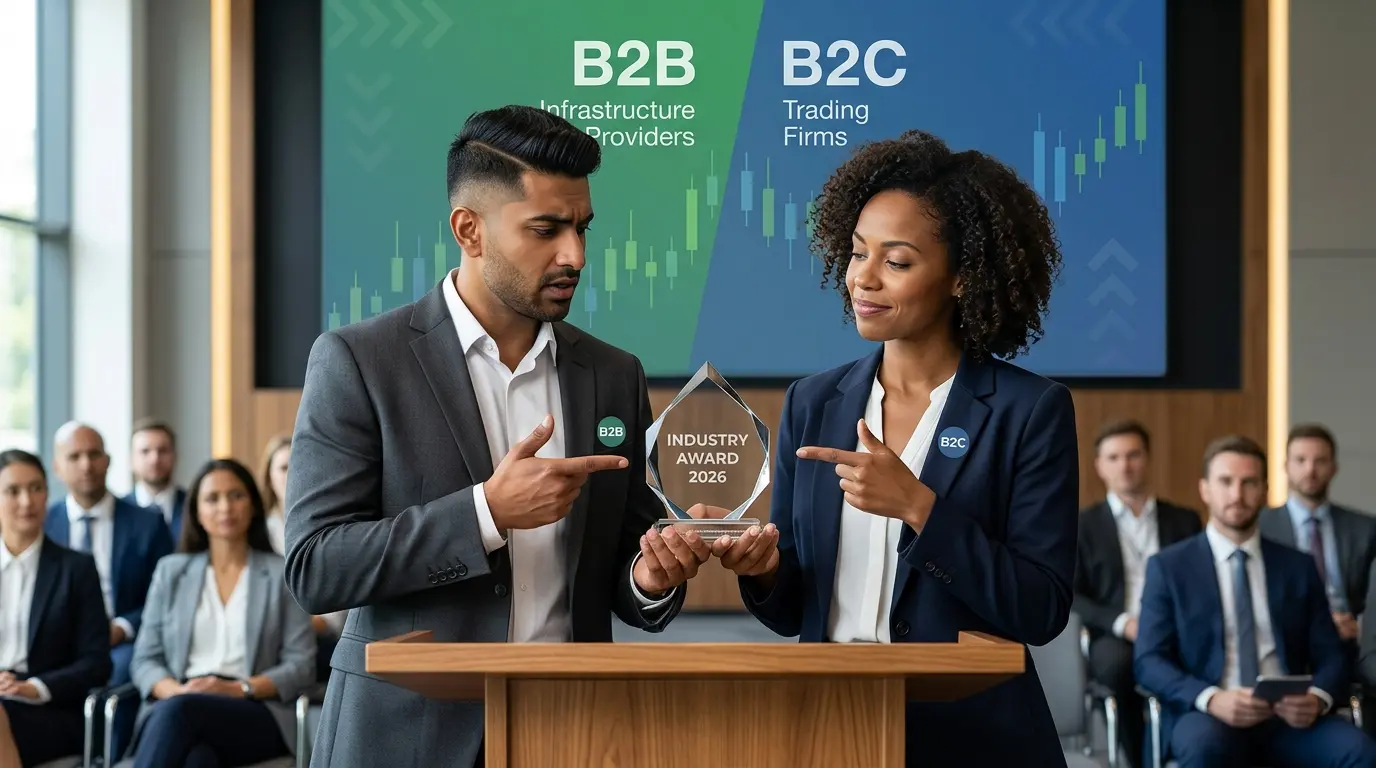Finance Magnates Awards 2026: What the B2B vs B2C Split Means for Brokers and Prop Firms