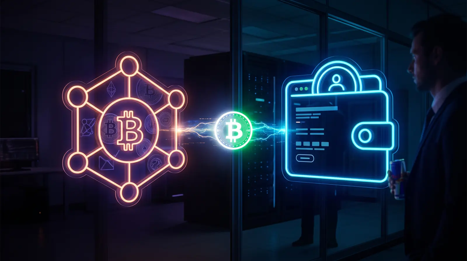 Visualizing instant stablecoin payout settlement directly to a secure personal Web3 wallet.