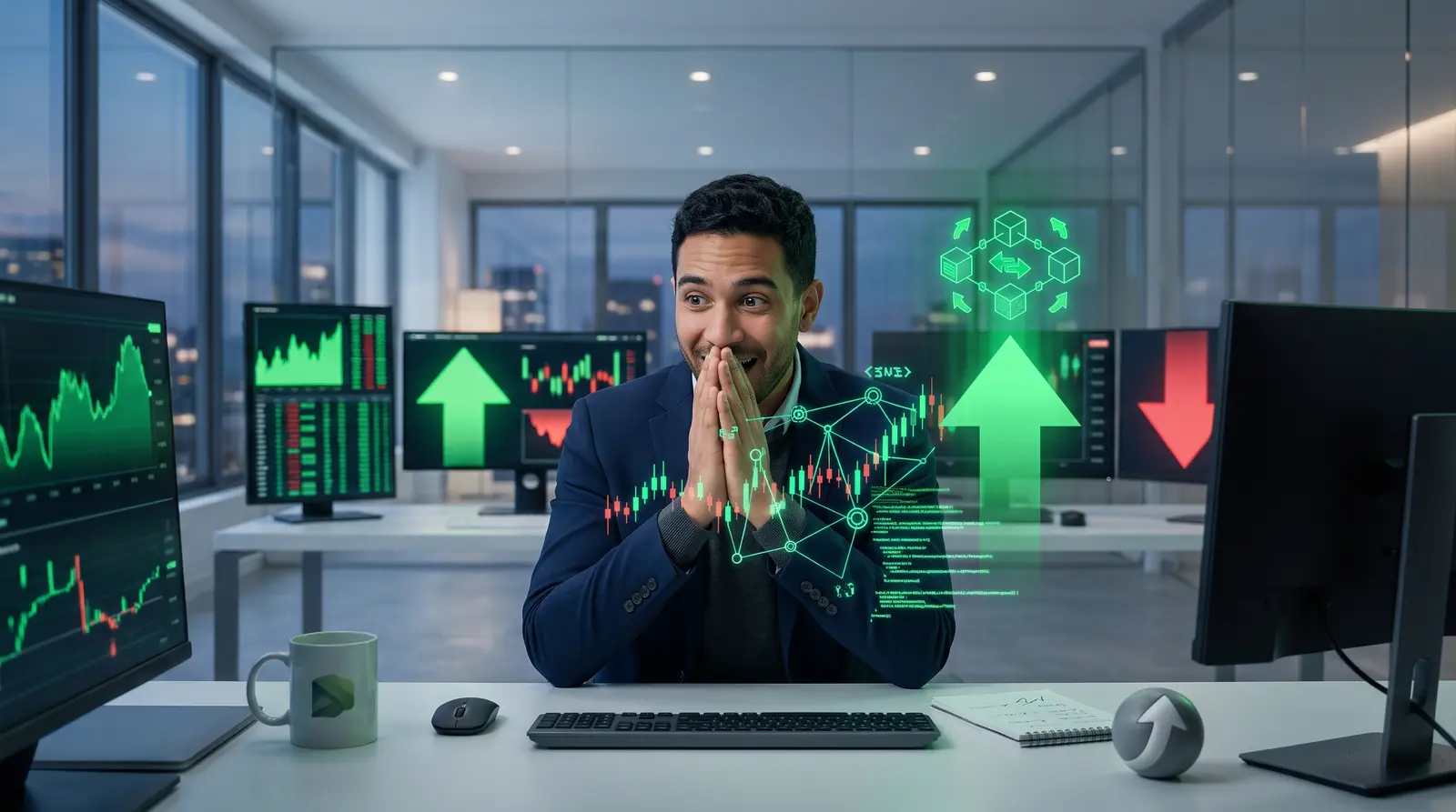 Digital representation of smart contracts managing risk parameters on a public blockchain network.