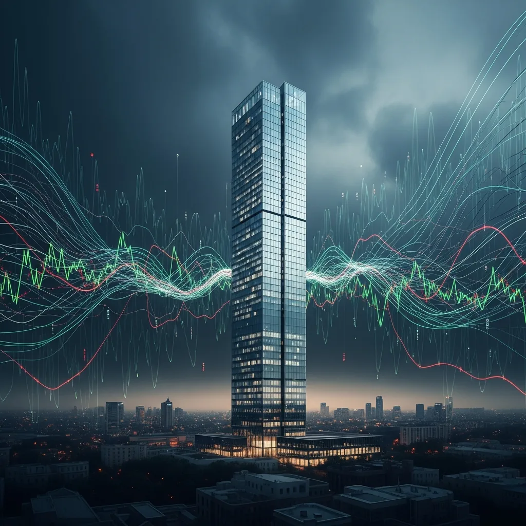 A strong financial tower representing a resilient prop firm infrastructure.