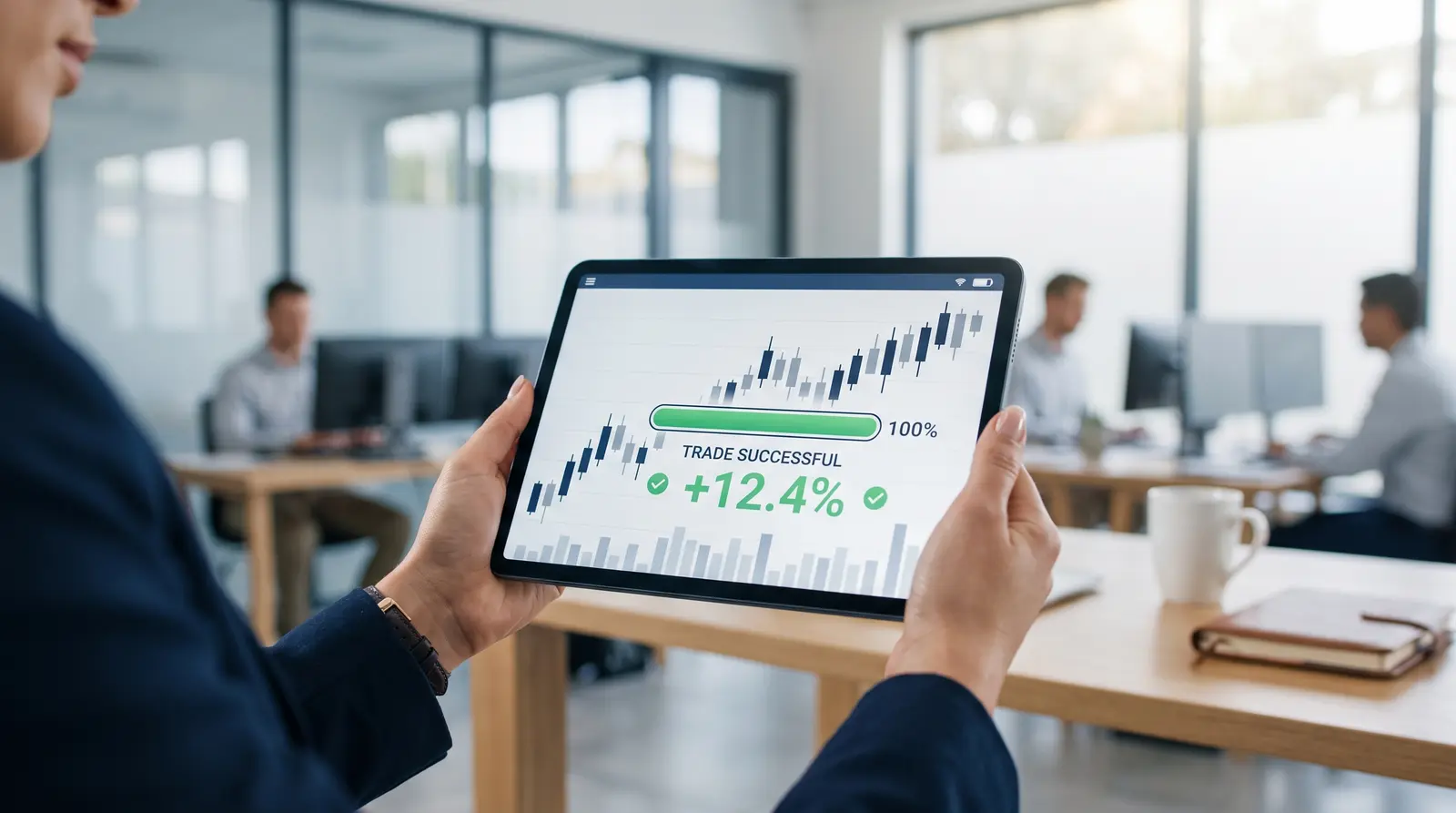 Digital interface displaying trading account progress and risk management metrics for the propr trading rules.