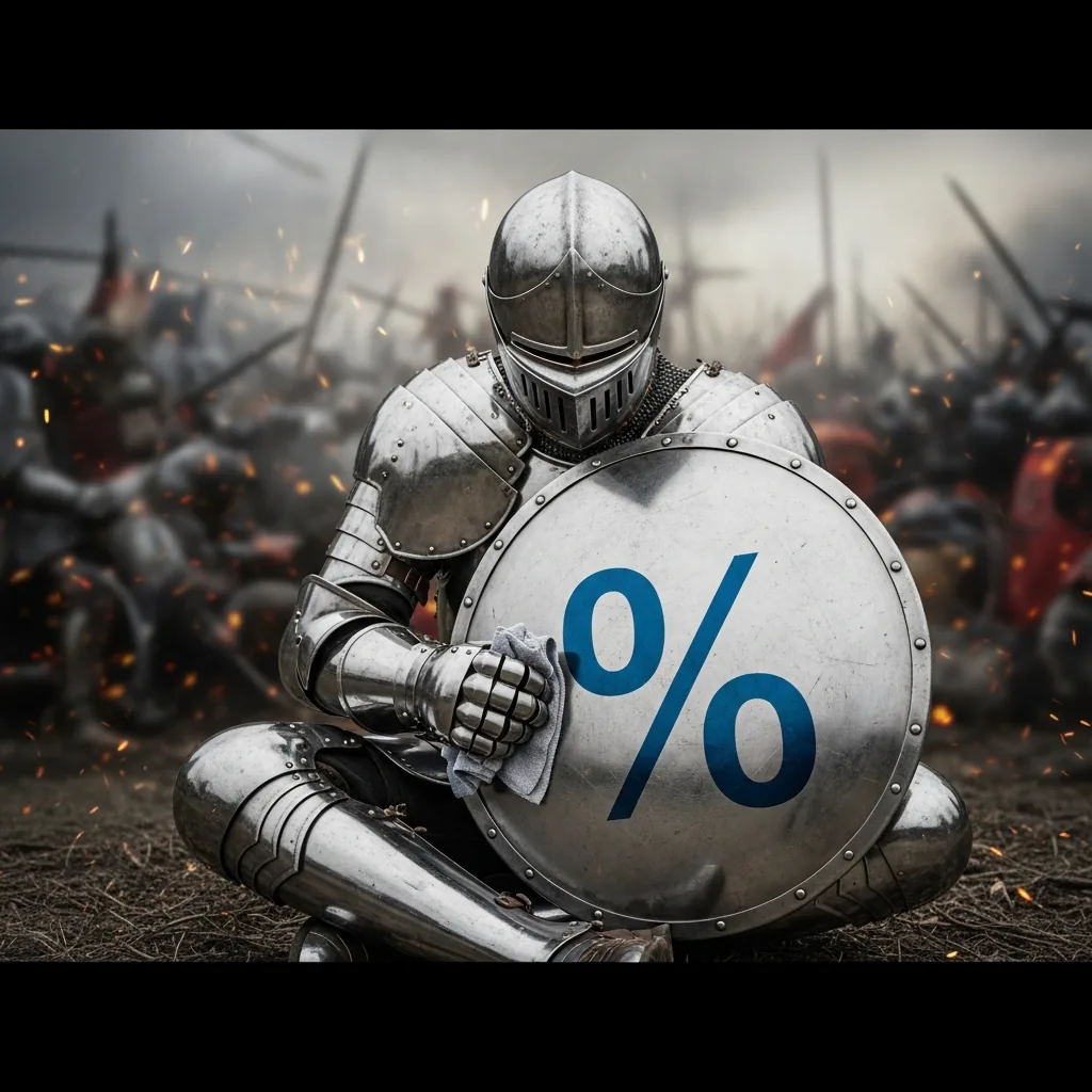 Visual representation of the 1% rule, a fundamental risk management principle